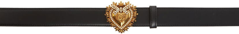 Pasovi Dolce & Gabbana Black Devotion Belt Črna | BE1315 AK861