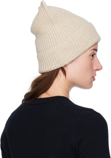 Beanie Acne Studios Acne Studios Square Face Logo Beanie Bež | C40426-, 2