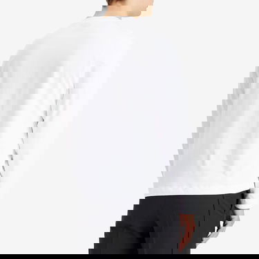 Majica AMI AMI Small A Heart Long Sleeve T-Shirt, Size Large Bela | BFUTS235-724-100, 3