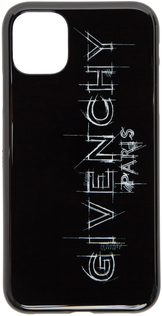 Gadget Givenchy Logo iPhone 11 Phone Case Črna | BK604QK117