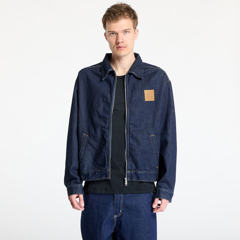 Jakna CALVIN KLEIN Calvin Klein Jeans Relaxed Zip Denim Jacket Modra | J30J327087 1AP