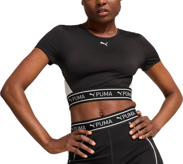 Krop-top Puma Puma Strong Baby Short Sleeve Crop Top Črna | 525878-51, 0