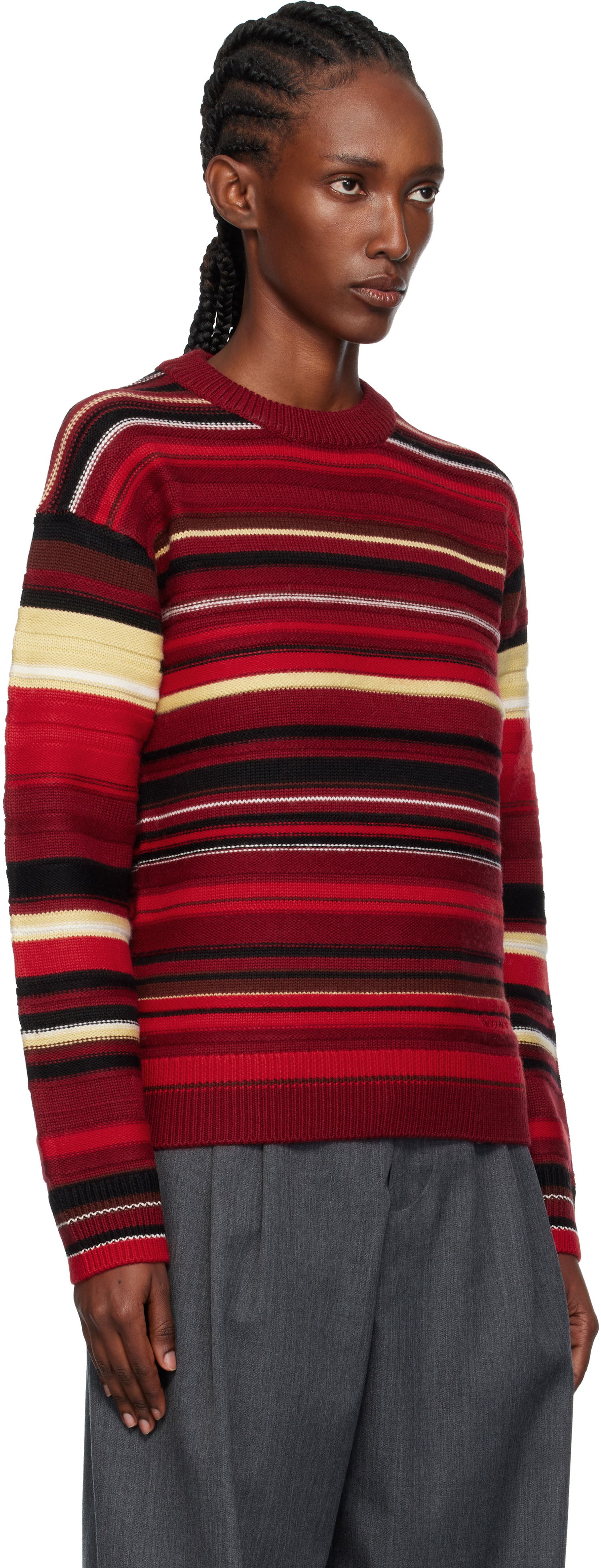 Pleteni pulover JW Anderson JW Anderson Multi Stripe Sweater Večbarvna | KW1501-YN0008, 1