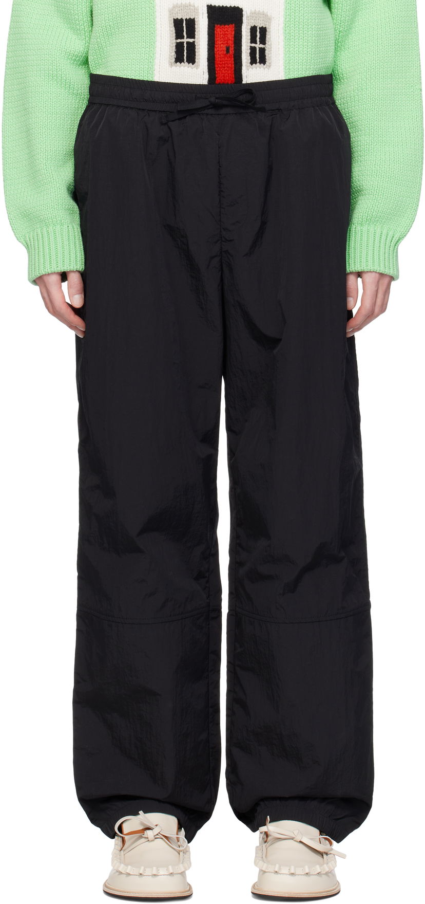 Trenirka JW Anderson JW Anderson Panelled Track Pants Črna | TR0395-PG1697