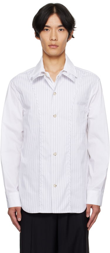 Srajce Andersson Bell Andersson Bell Open Collar Layered Shirt Bela | atb1341m, 0
