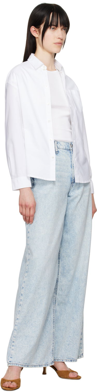 Kavbojke rag & bone Rag & Bone Featherweight Sofie Wide-Leg Jeans Modra | WDD25S2952FWBE, 3