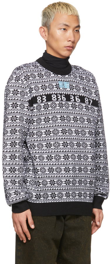 Pleteni pulover VETEMENTS Number Nordic Sweater Bela | VL12KN140B, 1