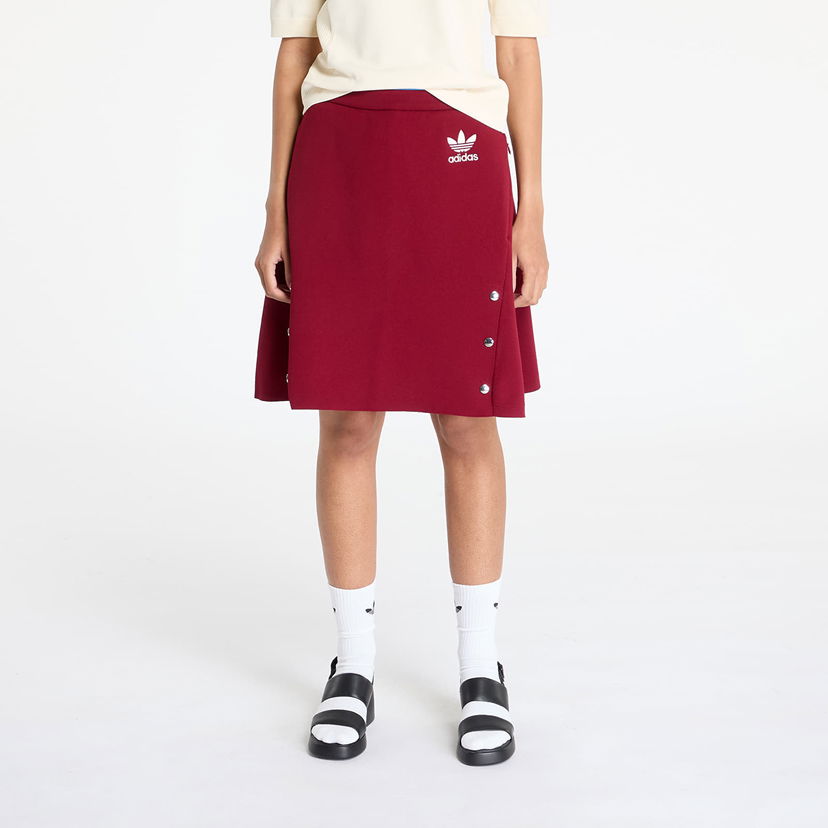 Krila adidas Originals Wales Bonner x Knit Skirt Rdeča | JL9588
