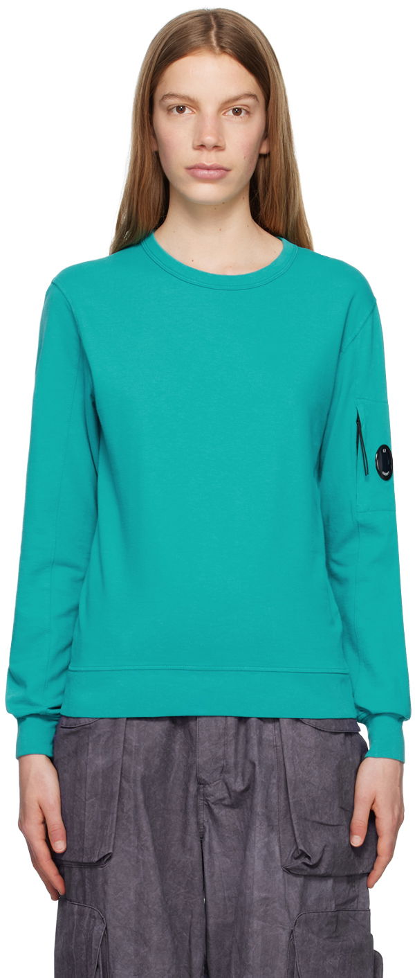 Pulover C.P. Company Lens Sweatshirt Modra | 14CMSS032A-002246G, 0
