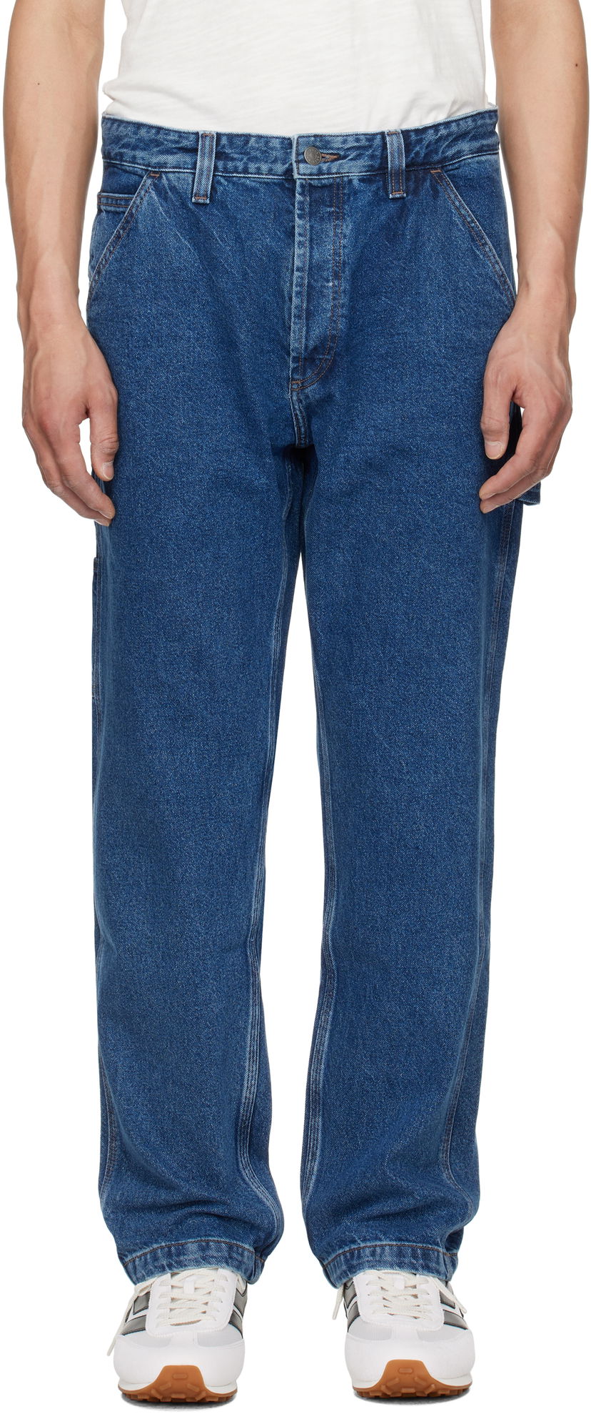 Kavbojke BOSS Regular-Fit Jeans Modra | 50541136