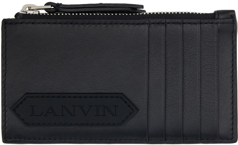 Denarnica LANVIN Zip Card Holder Črna | LM-SLSWZ3-TOPS-P24