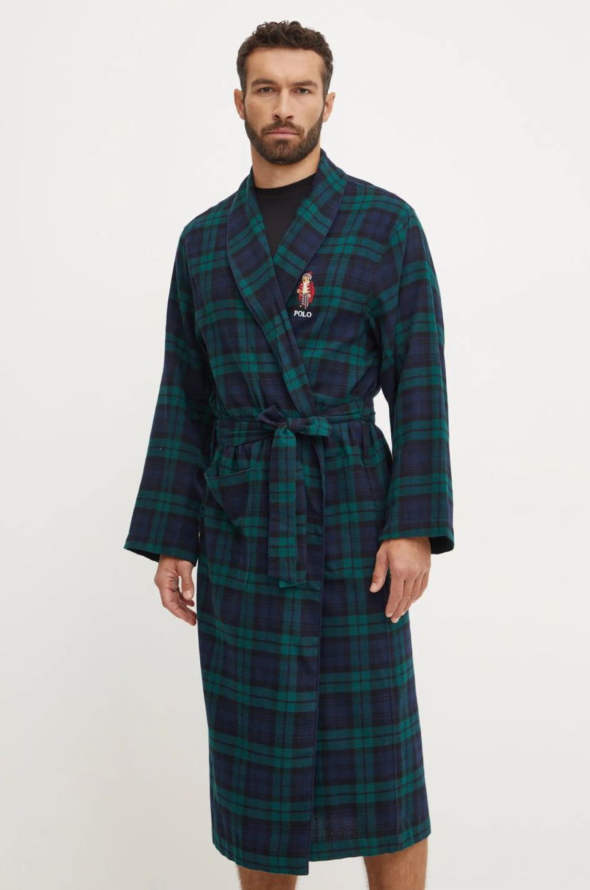 Pižame Polo by Ralph Lauren Flannel Dressing Gown Večbarvna | 714915986