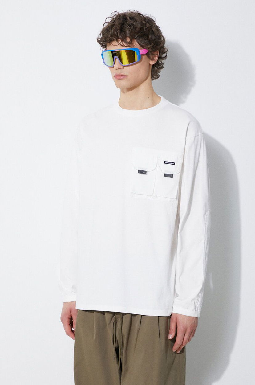 Majica Manastash Manastash Armor Long Sleeve T-Shirt Bela | 7924130002