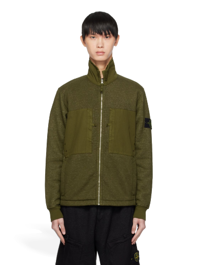 Pleteni pulover Stone Island Zip Pocket Sweater Zelena | 791567256
