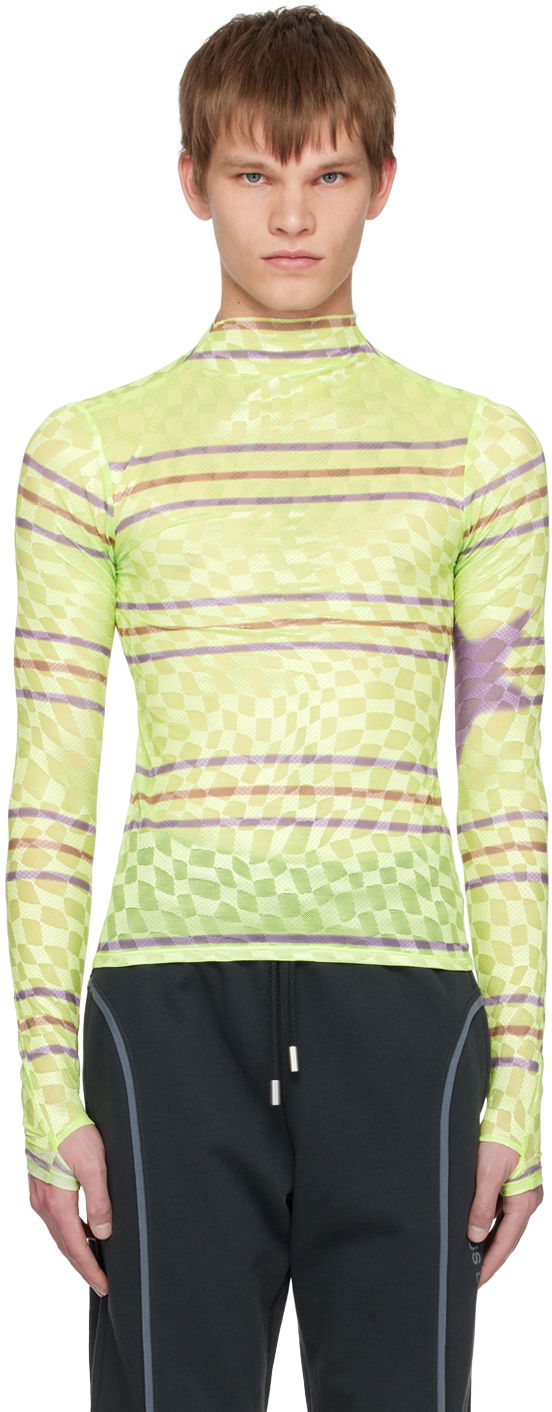 Majica Collina Strada Collina Strada Checkered Turtleneck Top Zelena | XX3221
