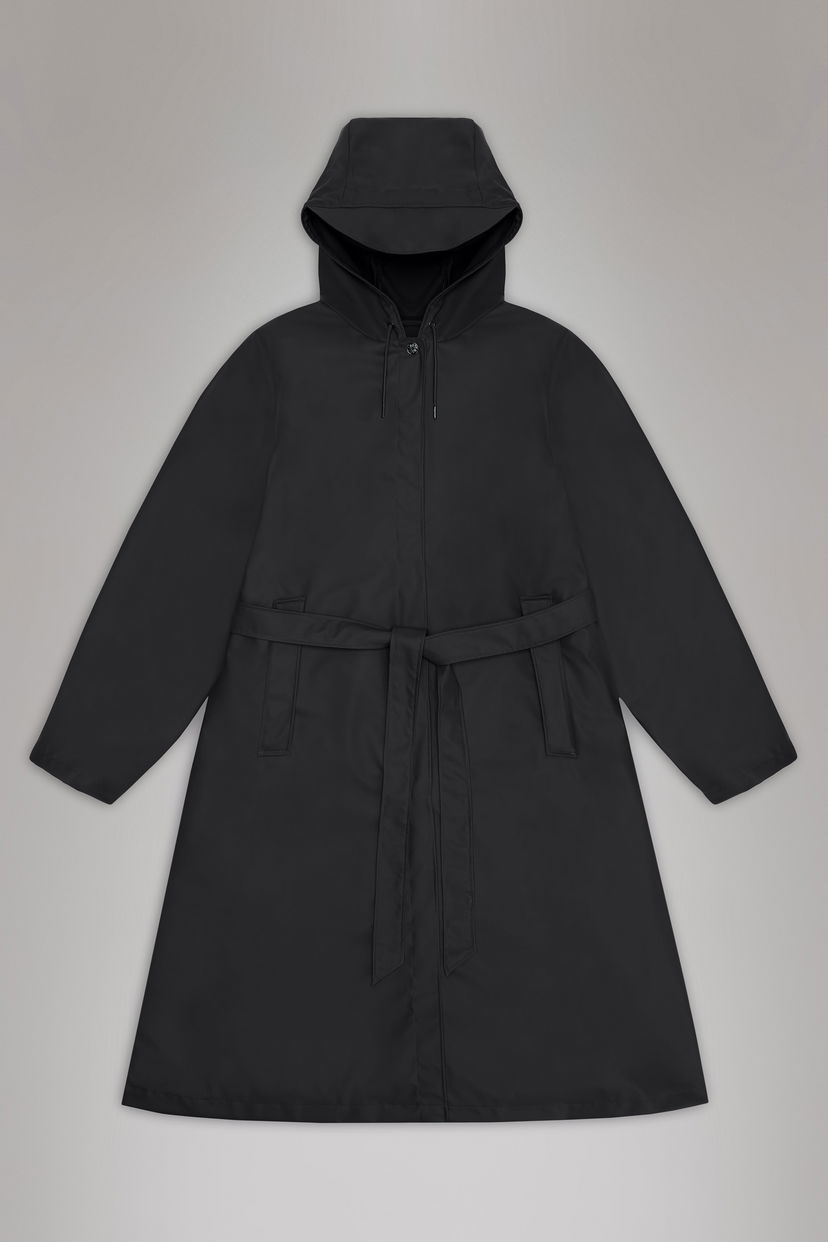 Dežni plašč Rains A-Line Longer Jacket Črna | 12040\01
