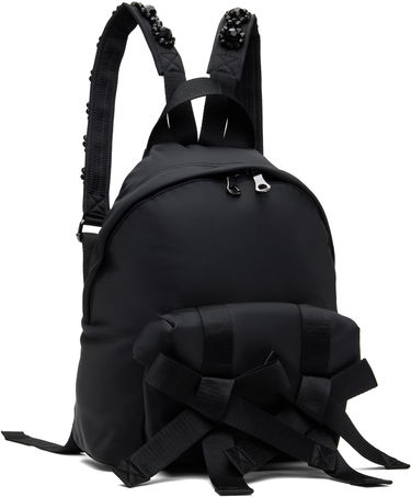 Nahrbtnik Simone Rocha Simone Rocha Beaded Utility Bow Backpack Črna | BAG179TB-M 0761, 1