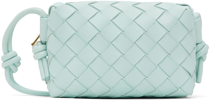 Torba za čez ramo Bottega Veneta Candy Loop Bag Modra | 730832 V1G11, 0