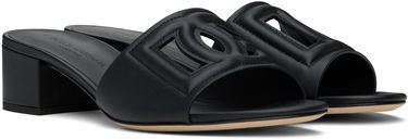 Superge in čevlji Dolce & Gabbana Heeled Leather Sandals Črna | CR1139 AY329, 3