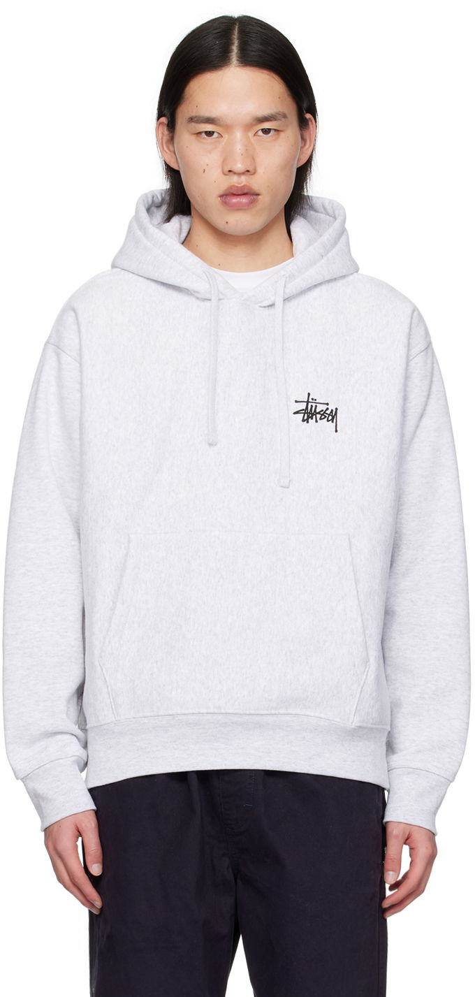 Pulover Stüssy Stüssy Basic Hoodie Siva | 1925000
