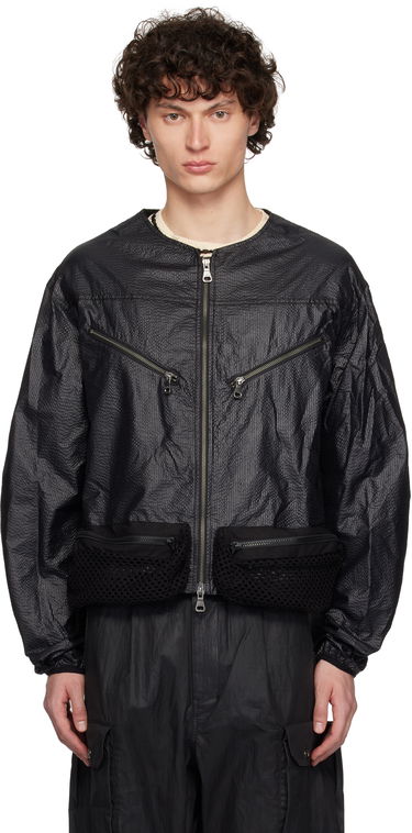 Bomber jakna Andersson Bell Andersson Bell Convex Collarless Bomber Jacket Črna | awa696m, 0