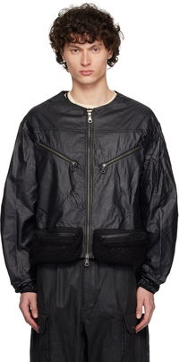 Andersson Bell Convex Collarless Bomber Jacket