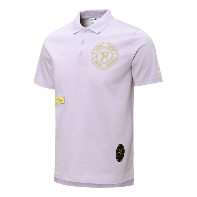 Polo majica Puma Mix Badge Polo Shirt Lila | 537039-17
