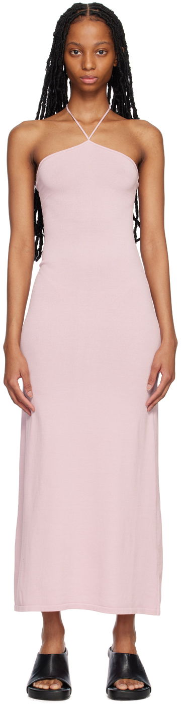 Obleke BEC + BRIDGE BEC + BRIDGE Esmae Halter Neck Maxi Dress Roza | A23-11488