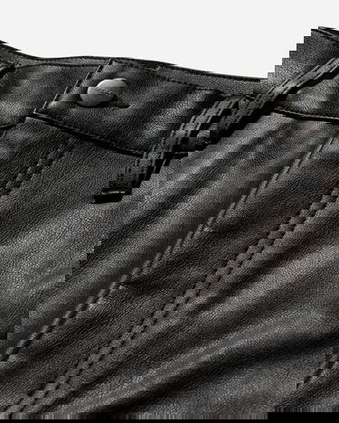 Cargo hlače Carhartt WIP Single Knee Leather Pants Črna | I034446 89XX, 4