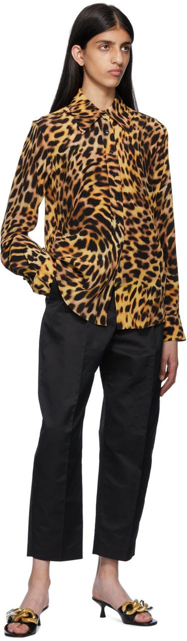 Srajce Stella McCartney Stella McCartney Leopard Print Silk Shirt Rumena | 6200163AS200, 3