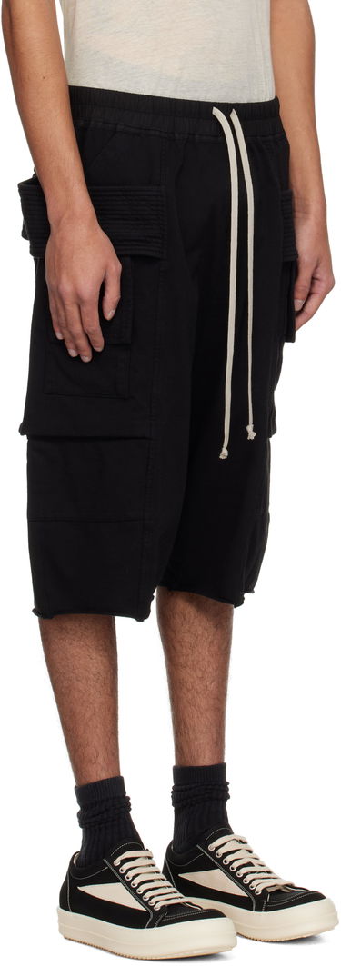 Kratke hlače Rick Owens Rick Owens DRKSHDW Hollywood Creatch Drawstring Cargo Shorts Črna | DU01E3382 RIG, 1