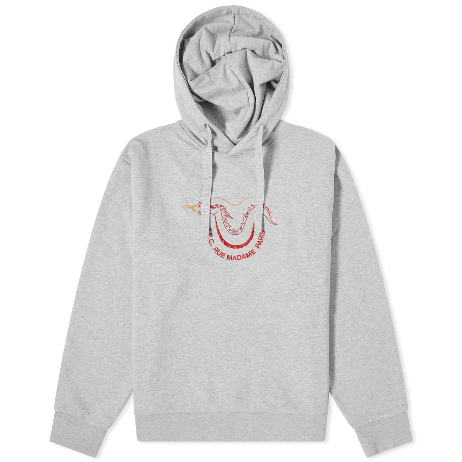 Pulover A.P.C. Luck Hoodie Siva | COEIP-M27896-PLA, 0