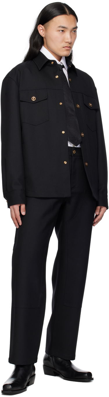 Jakna Versace Versace Cavalry Wool Overshirt Črna | 1018867_1A08771, 3