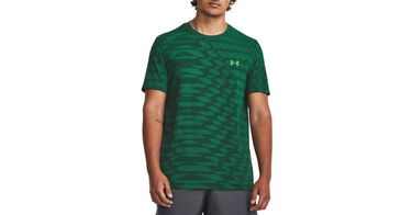 Majica Under Armour HG HG Seamless Ripple Zelena | 1379281-322, 1