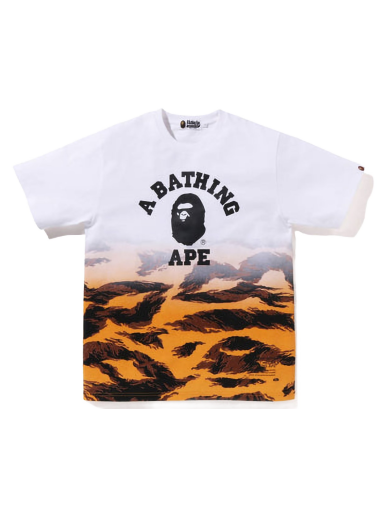 Majica BAPE Tiger Camo Gradation College Tee Oranžna | 1I70-109-001