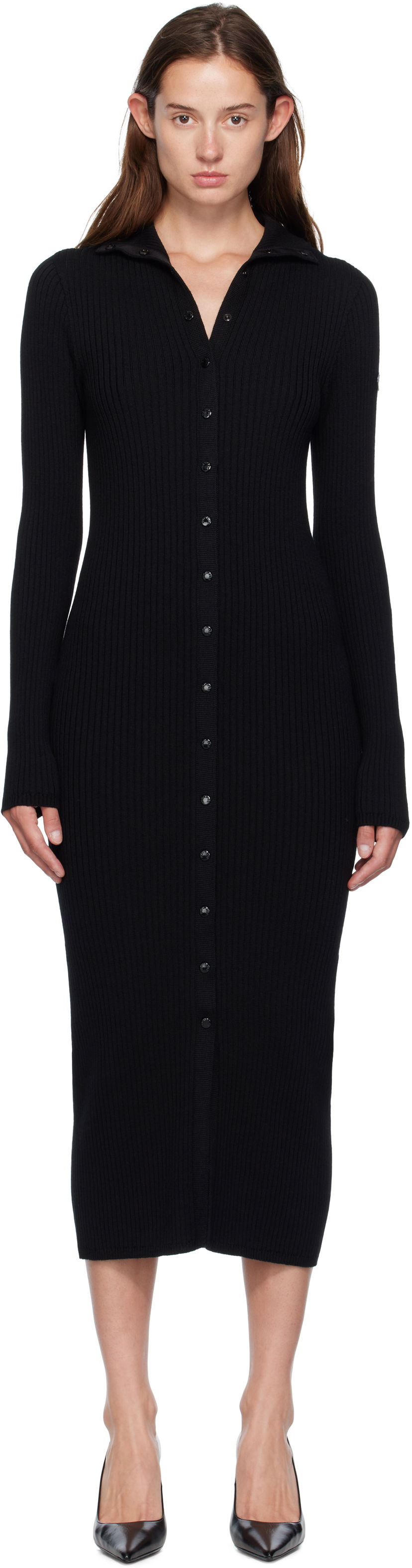 Obleke Moncler EE72 Maxi Dress Črna | K24039L00001M1131