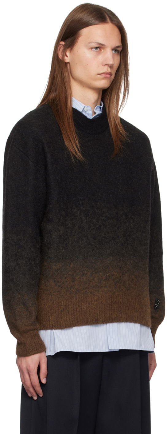 Pleteni pulover Simone Rocha Simone Rocha Relaxed Gradient Sweater Rjava | MIMK4MB 0657, 1