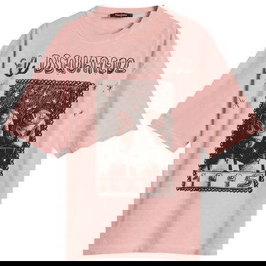Majica DSQUARED2 Dsquared2 Loose Fit Graphic T-Shirt Roza | S71GD1555-D20035-235, 0