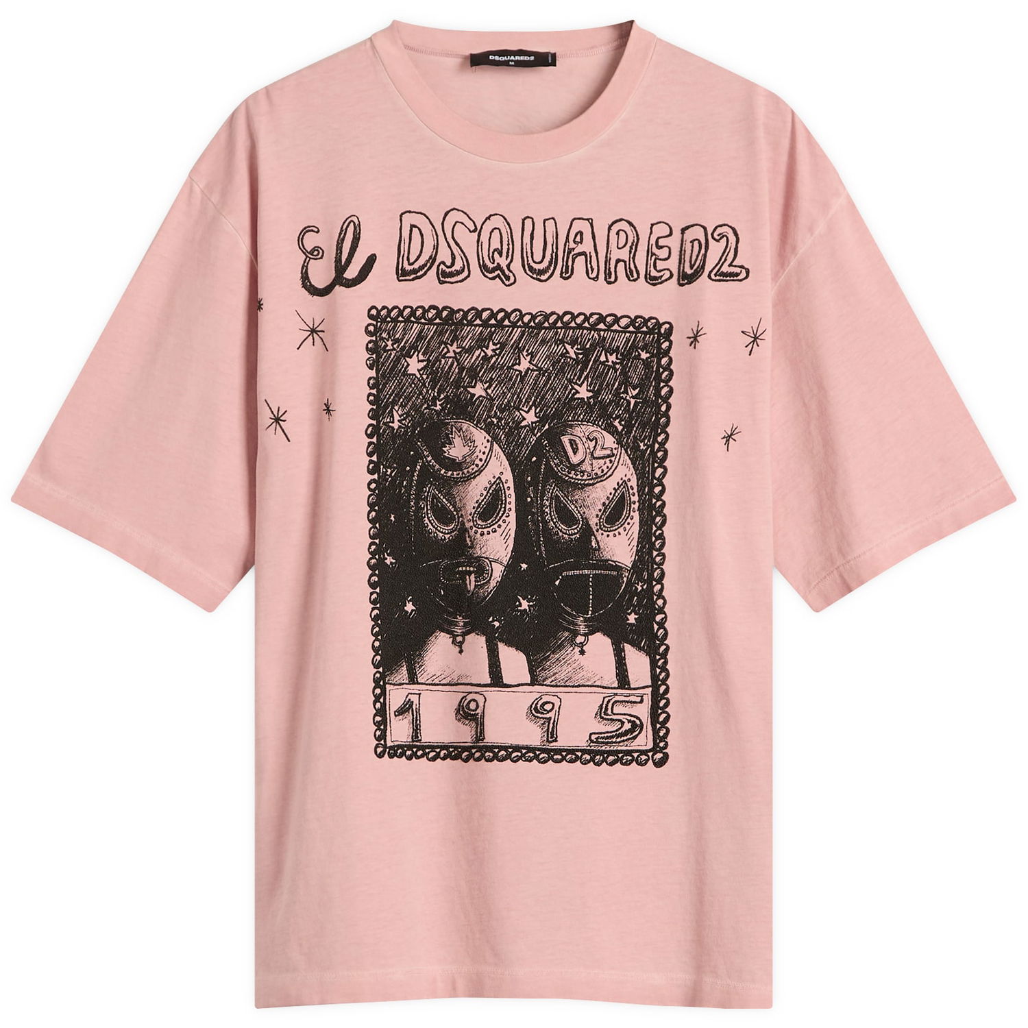 Majica DSQUARED2 Dsquared2 Loose Fit Graphic T-Shirt Roza | S71GD1555-D20035-235, 0