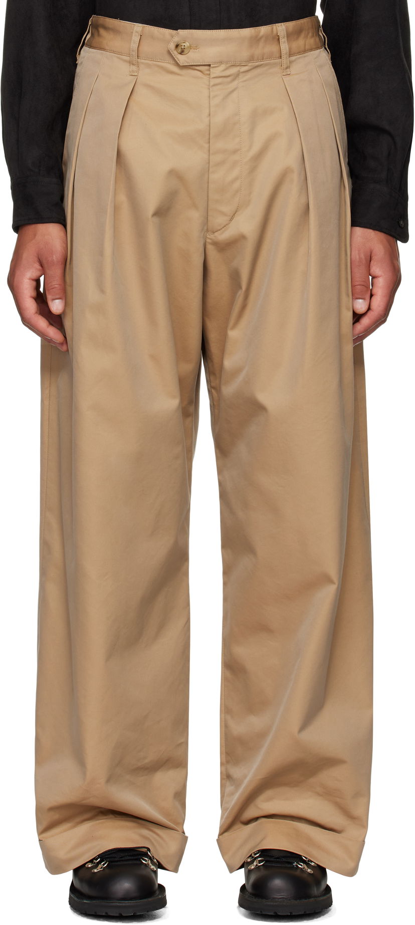 Hlače Engineered Garments Oxford Trousers Bež | 24F1F031
