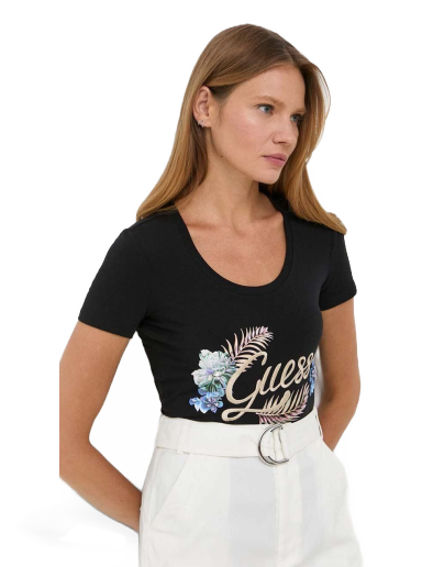 Majica GUESS Logo Tee Črna | W3GI40.J1314