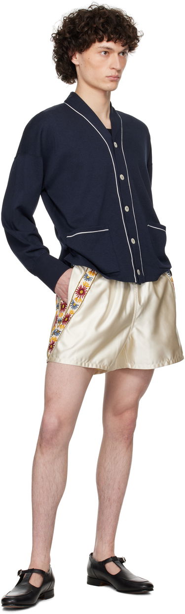 Pleteni pulover Bode Bode Uniform Cardigan Mornarica | MRS25CS033, 3