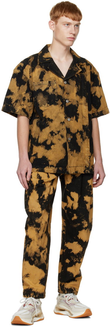 Hlače Feng Chen Wang Feng Chen Wang Tie-Dye Pleated Jeans Rjava | FUF14TR05, 3