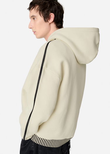 Pulover AXEL ARIGATO Relaxed-Fit Hoodie with Striped Trim Bež | A2974003, 8