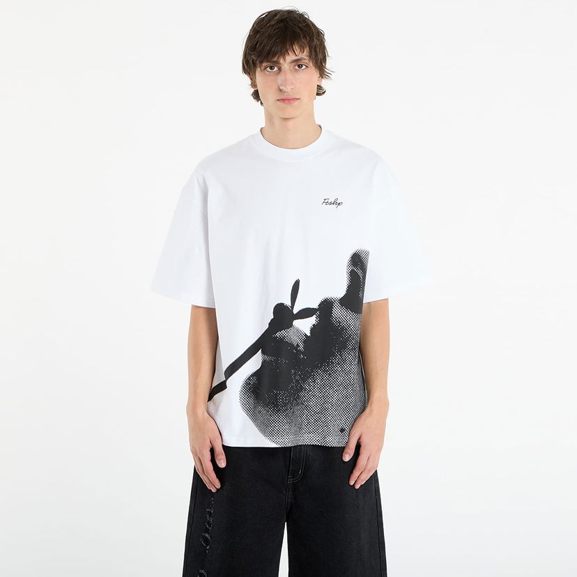 Majica Footshop Playboy x FTSHP Straw T-Shirt UNISEX White Bela | FTSHP_530