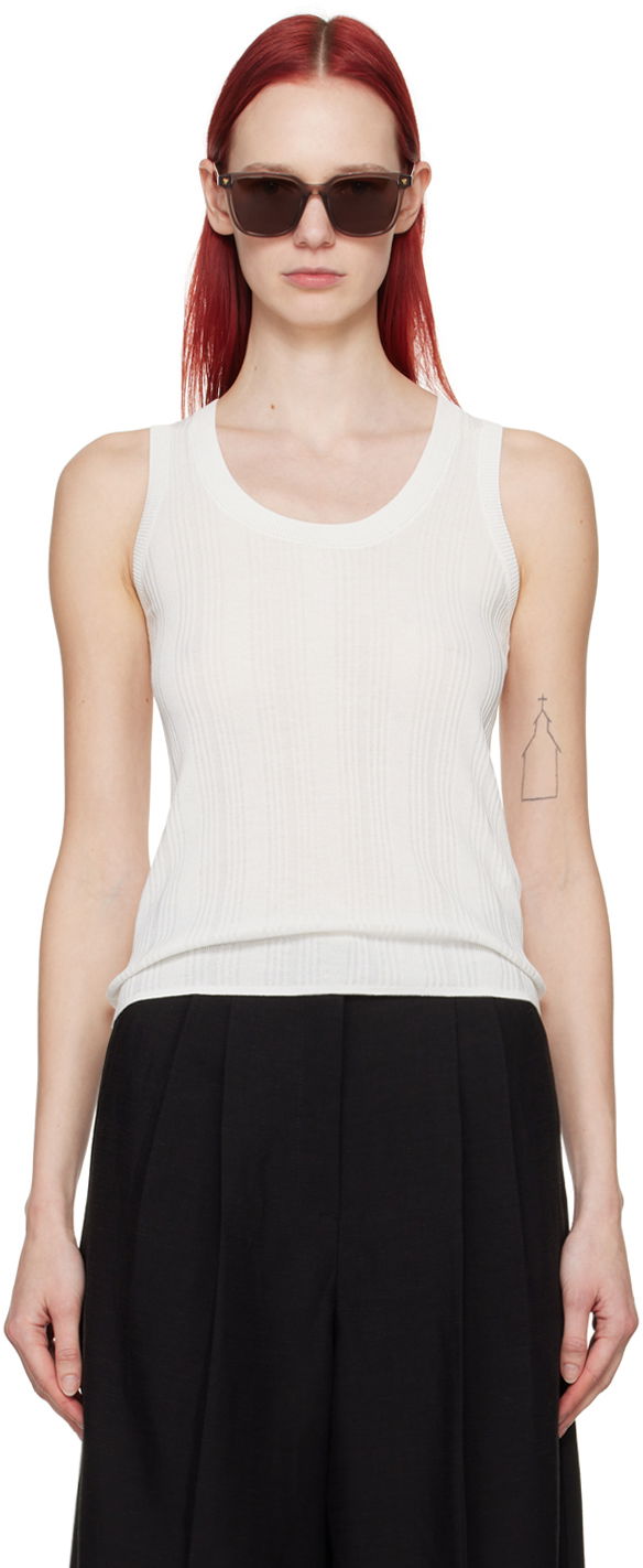 Majica brez rokavov Max Mara Weekend Max Mara Ceylon Tank Top Bela | 2415361022600001