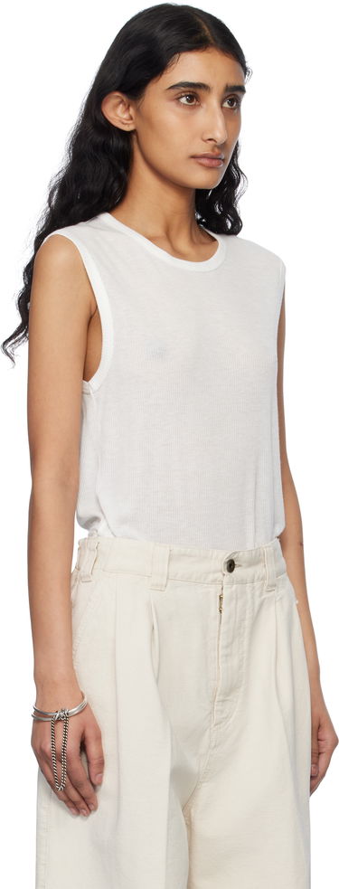 Majica brez rokavov Ann Demeulemeester Ann Demeulemeester Biba Sleeveless Tank Top Bela | 2510-W-JTO05-FA570-002, 1