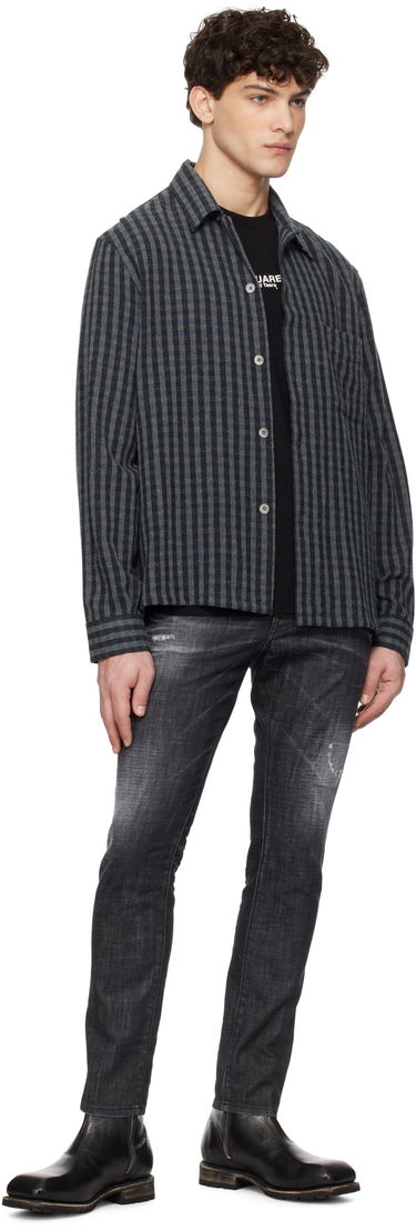 Kavbojke DSQUARED2 Dsquared2 Easy Wash Skater Jeans Črna | S74LB1617_S30357, 3