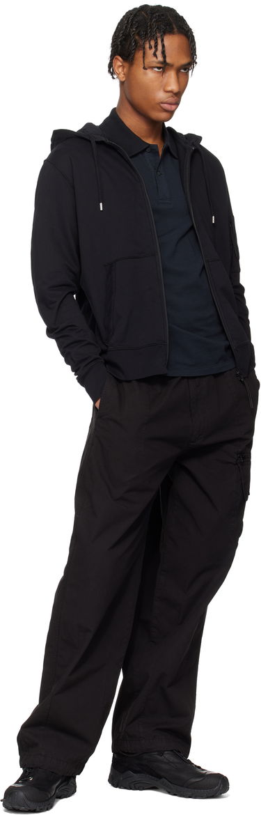 Pulover C.P. Company C.P. Company Light Fleece Full Zip Hoodie Črna | 18CMSS057A-002246G, 4
