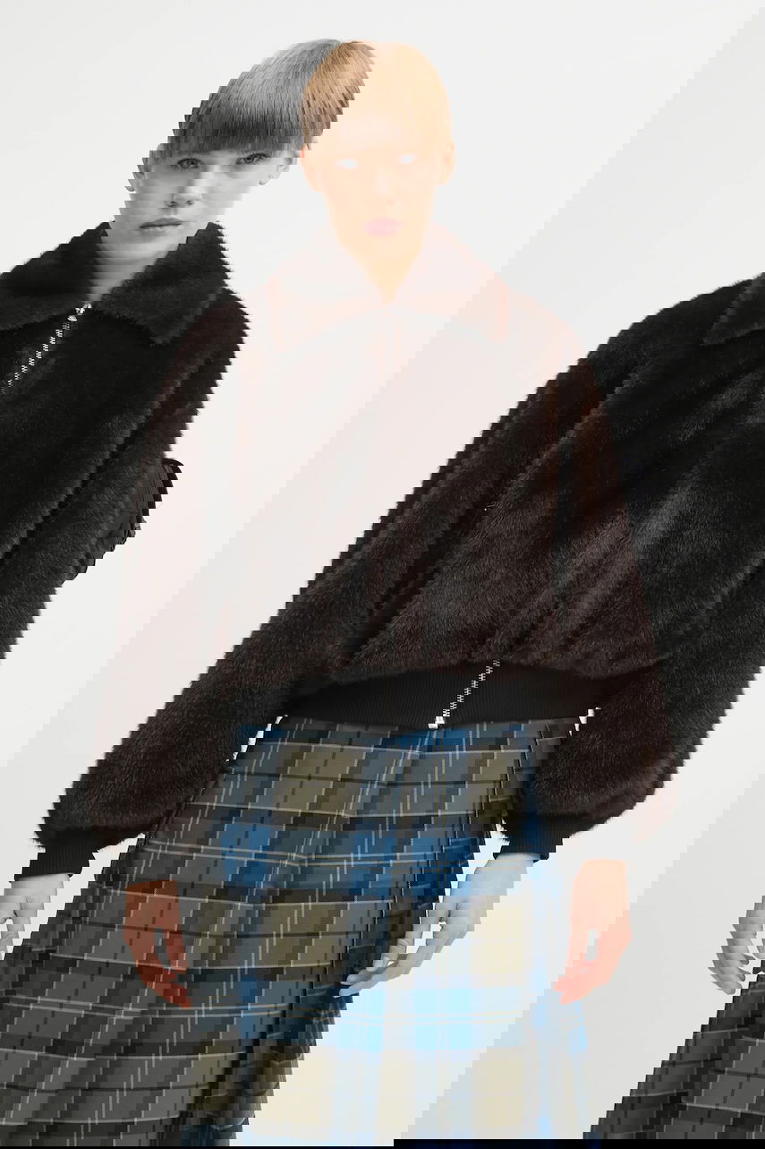 Bomber jakna Coperni Faux Fur Bomber Jacket Rjava | COPBL33F9015, 0